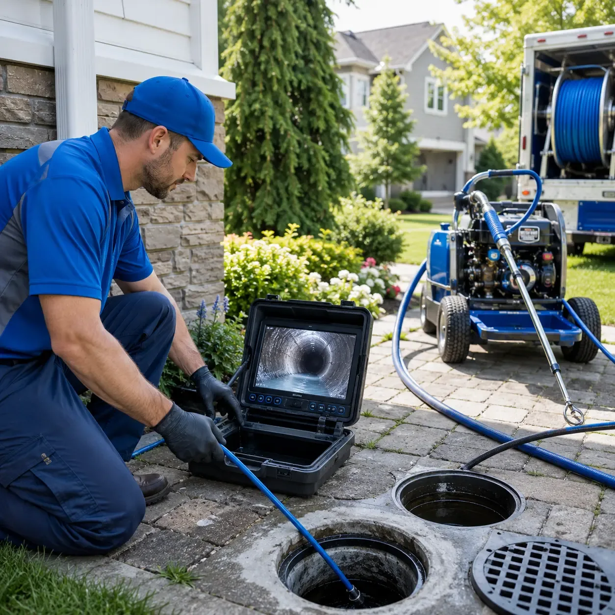 Outdoor drain cleaning professionals serving Monroe Township, NJ