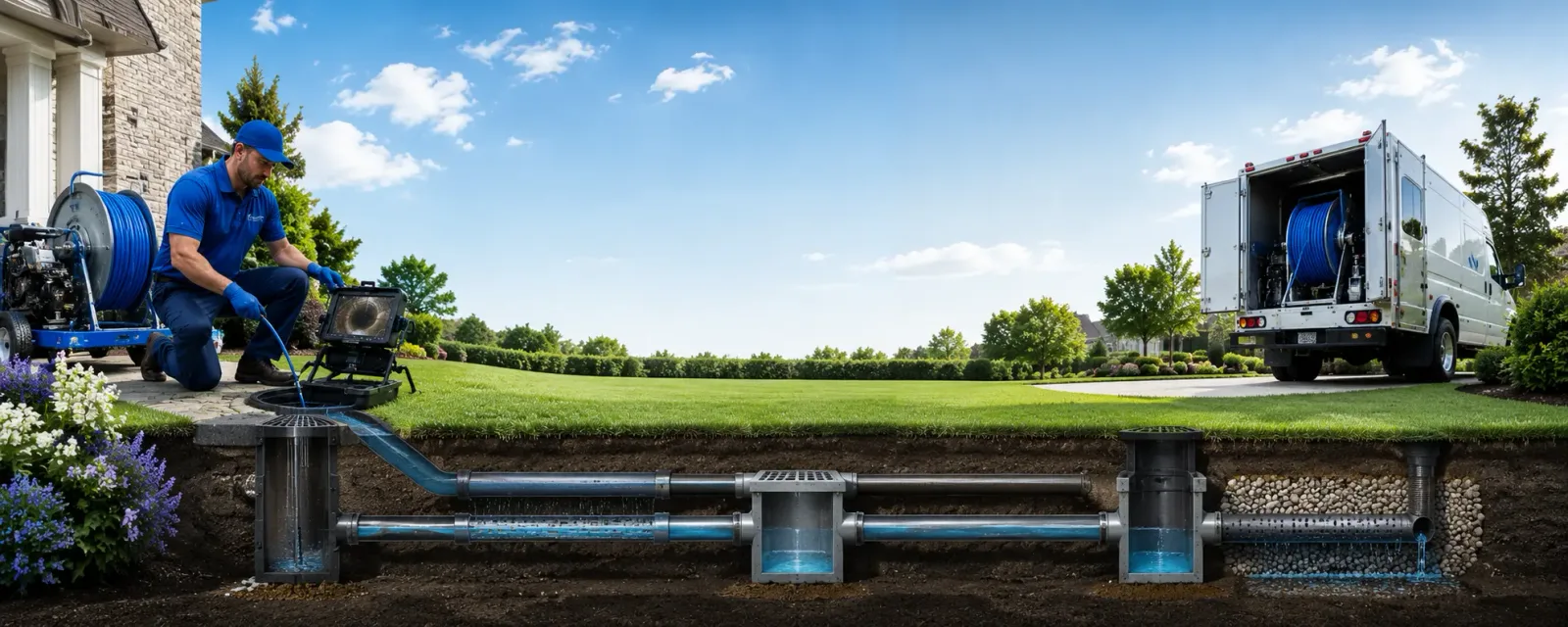 Outdoor drain cleaning information for Monroe Township, NJ
